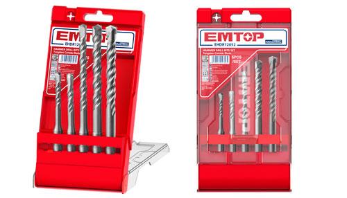 EMTOP 5 PCS SDS plus hammer drill bits set EHDR12052